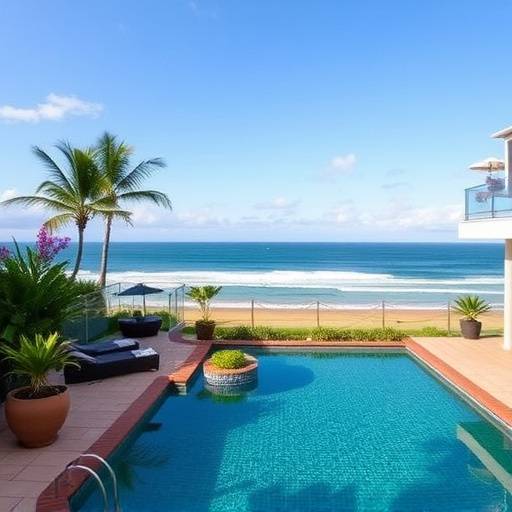 Beachfront villa in Umhlanga with direct access to the beach